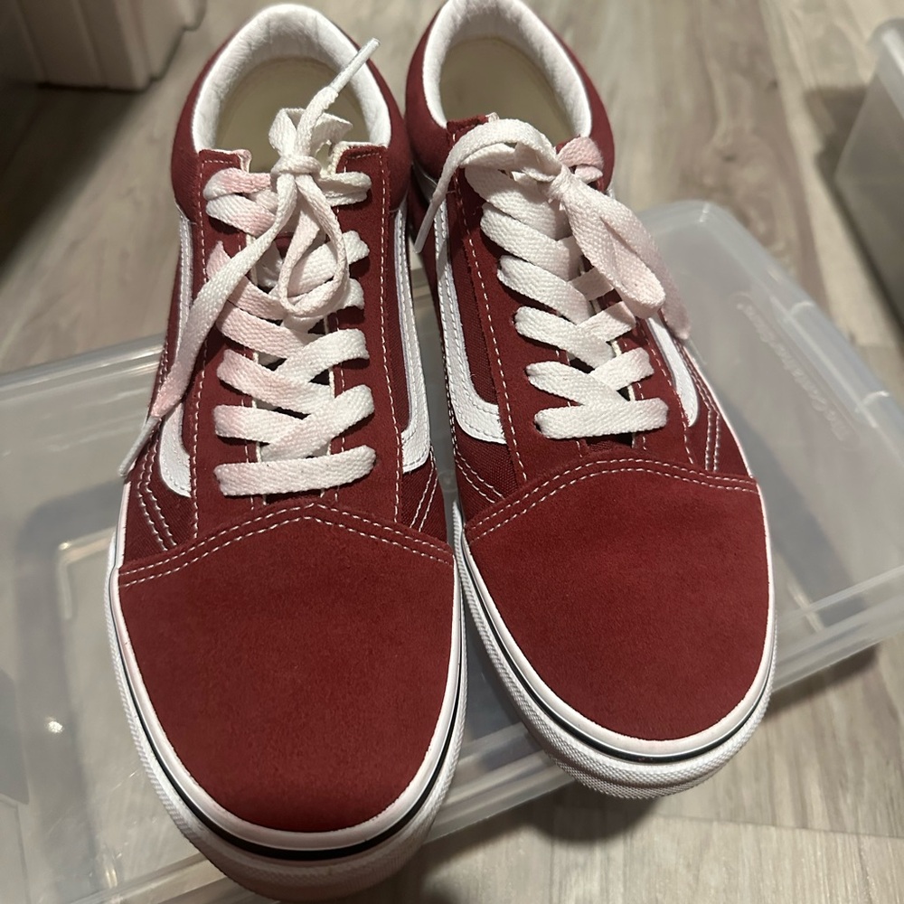 Vans Kids Sneakers in Red and White